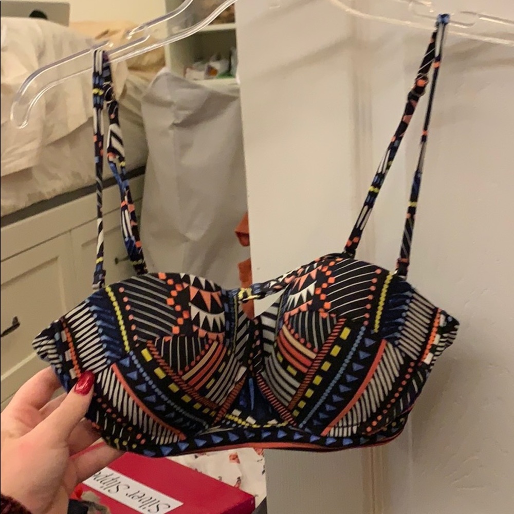 super colorful bathing suit